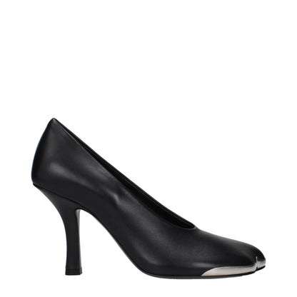 Burberry Schwarze Leder Pumps mit hohem Absatz