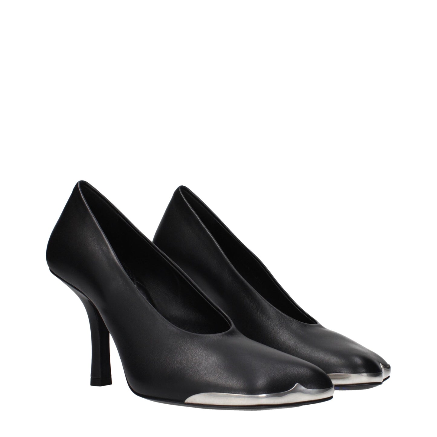 Burberry Schwarze Leder Pumps mit hohem Absatz