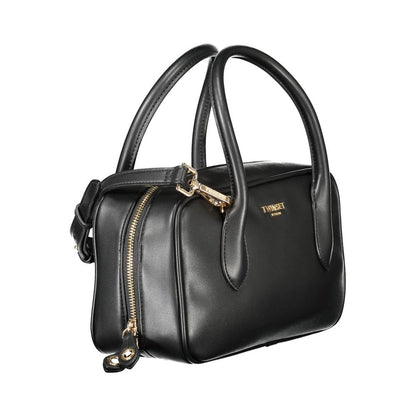 Twinset Schwarze Damen-Handtasche aus Polyurethan