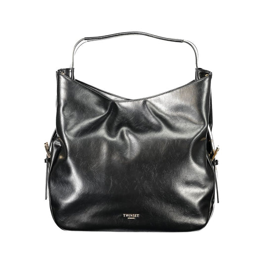 Twinset Schwarz Polyethylen Frauen Hobo Tasche