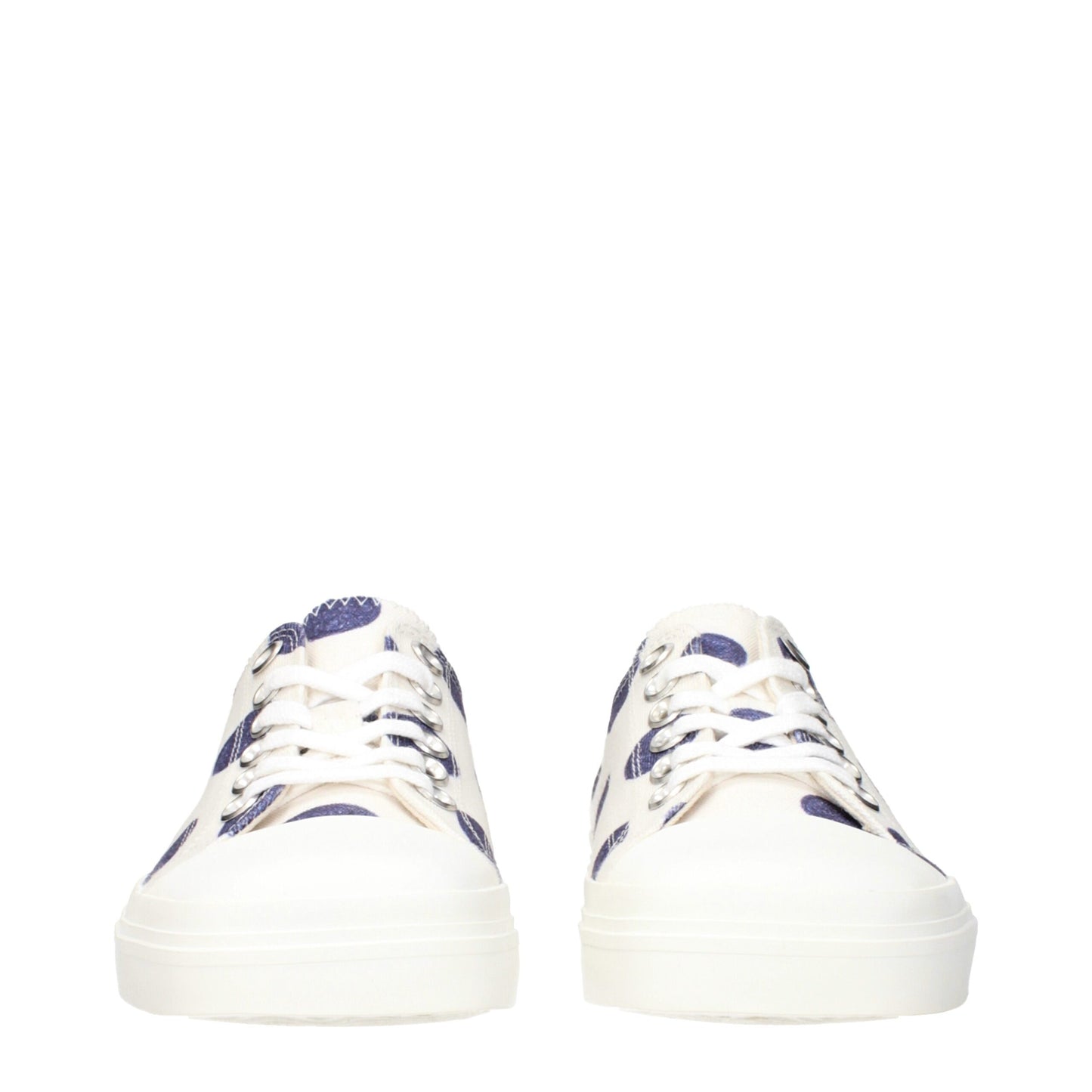 Moschino Weiße Stoff-Sneaker mit niedrigem Schaft