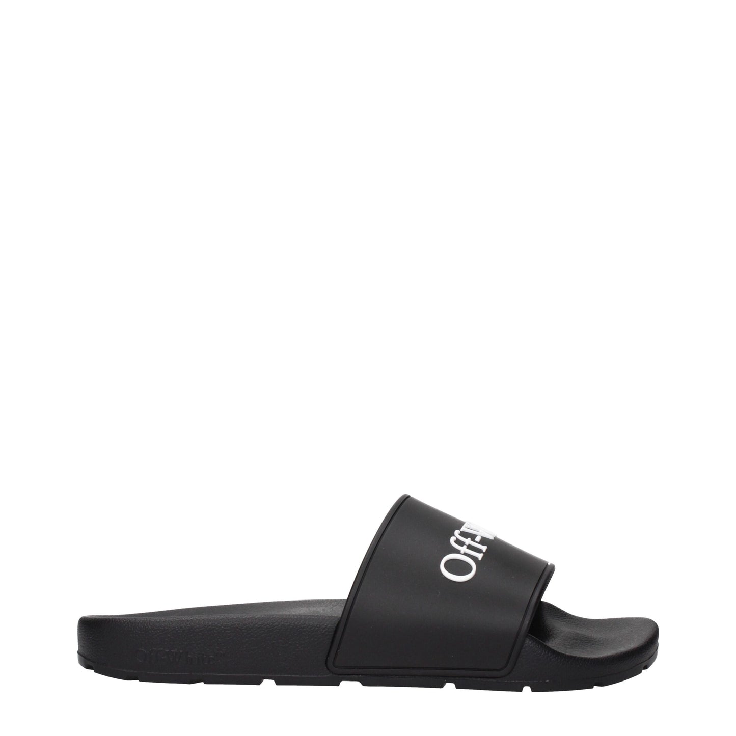 Off-White Schwarze Baumwoll-Slipper