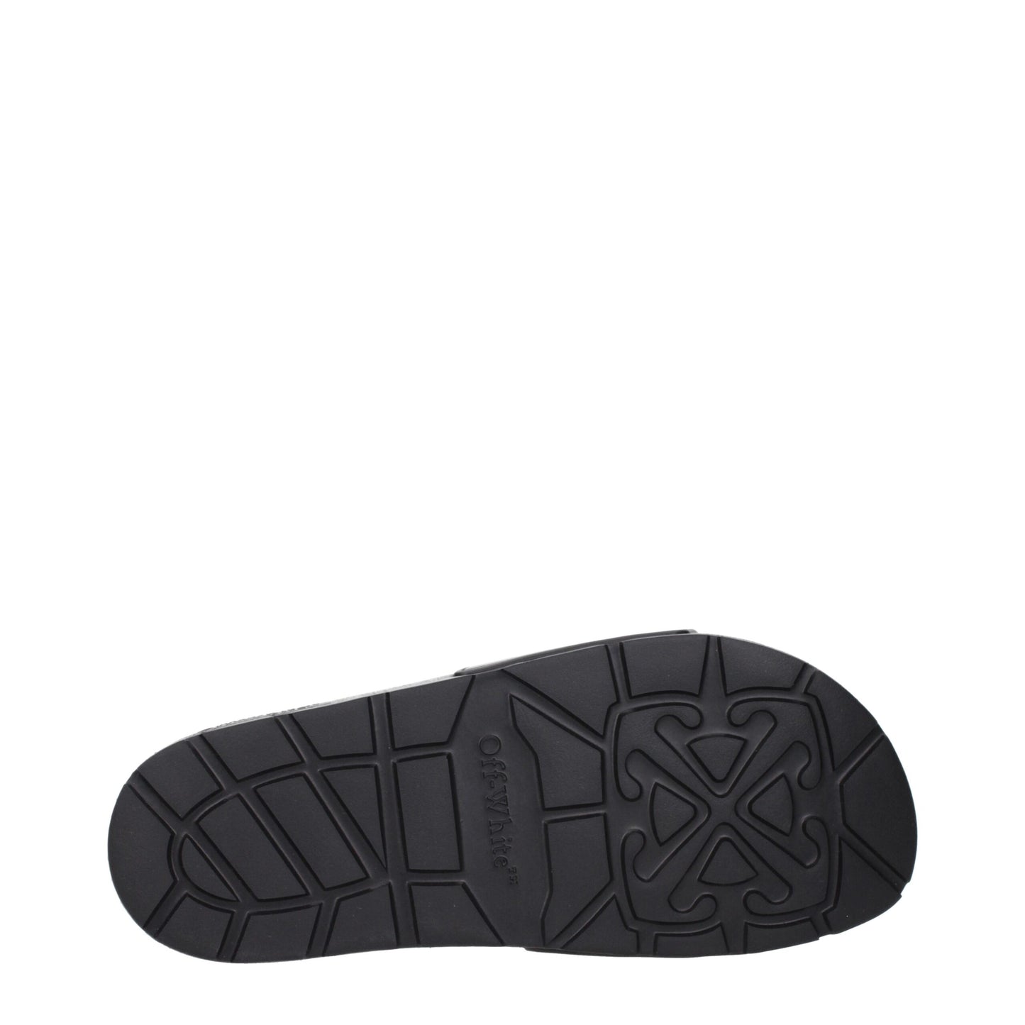 Off-White Schwarze Baumwoll-Slipper
