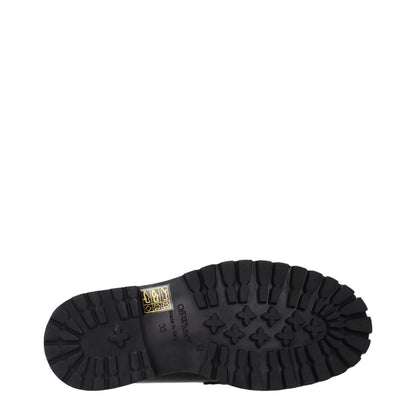 Off-White Schwarze Leder Loafer zum Hineinschlüpfen