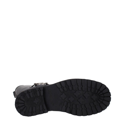 Off-White Schwarze Lederstiefel