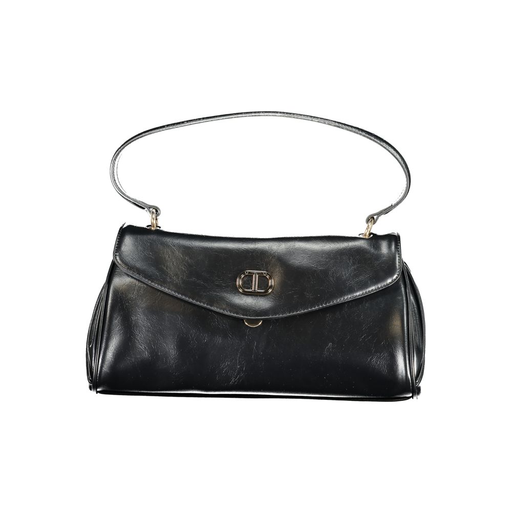 Twinset Schwarze Damen-Handtasche aus Polyurethan