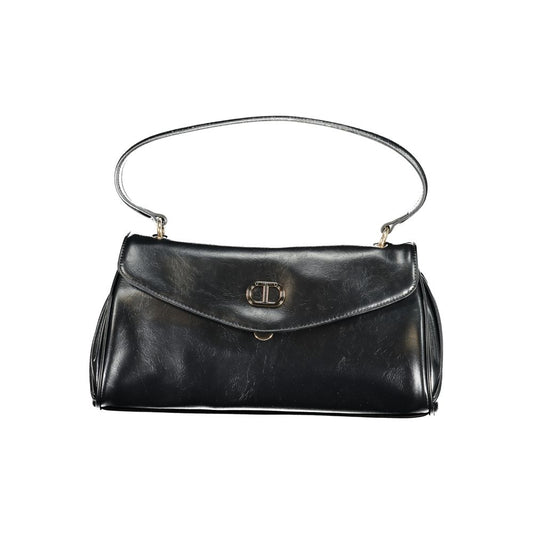 Twinset Schwarze Damen-Handtasche aus Polyurethan