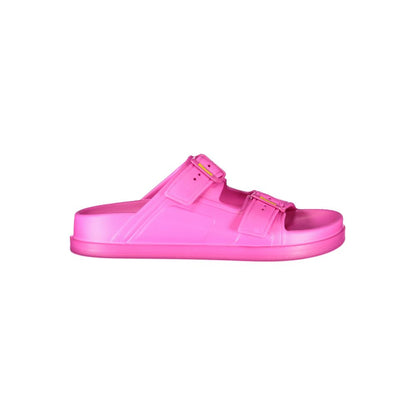Blauer Rosa Polyethylen-Sandale