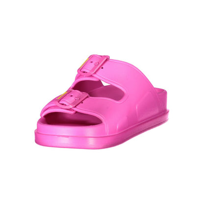 Blauer Rosa Polyethylen-Sandale