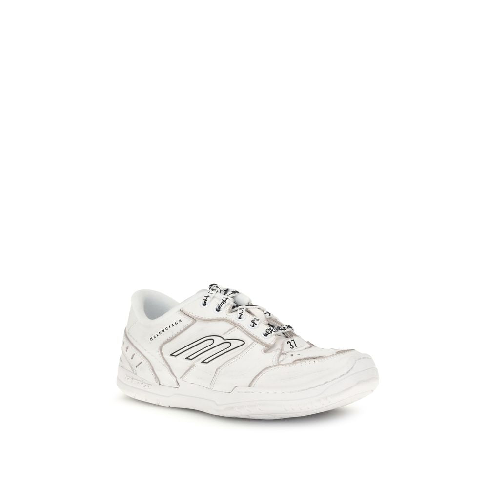 Balenciaga Weiße Kalbsleder Bos Taurus Athletic Sneaker