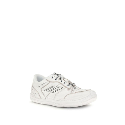 Balenciaga Weiße Kalbsleder Bos Taurus Athletic Sneaker