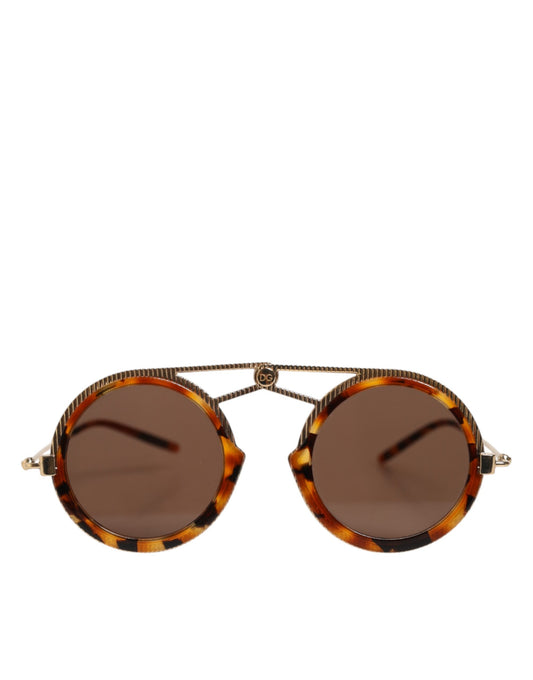 Dolce & Gabbana Fatto A Mano Gold-Havana Sonnenbrille