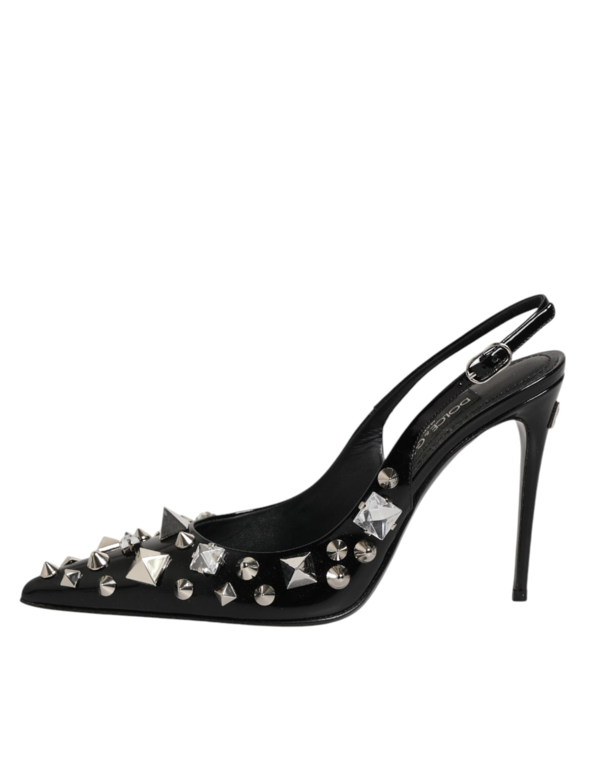 Dolce & Gabbana Schwarze Slingback-Pumps aus Kalbsleder
