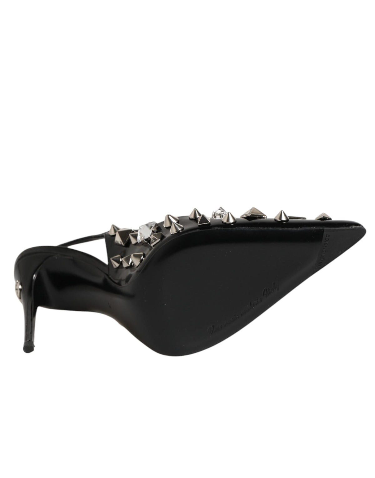 Dolce & Gabbana Schwarze Slingback-Pumps aus Kalbsleder
