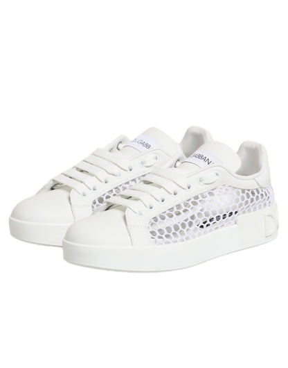 Dolce & Gabbana Sneaker Bianche in rete