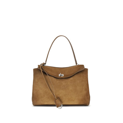 Balenciaga Braune Kalbsleder Bos Taurus Schultertasche