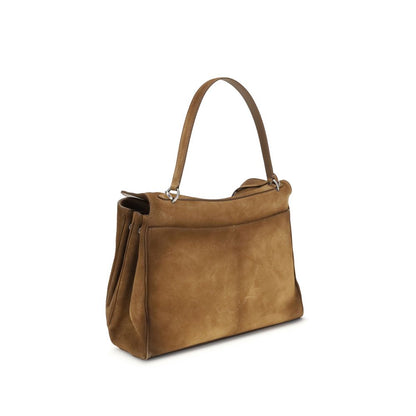 Balenciaga Braune Kalbsleder Bos Taurus Schultertasche