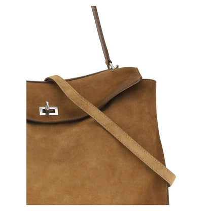 Balenciaga Braune Kalbsleder Bos Taurus Schultertasche