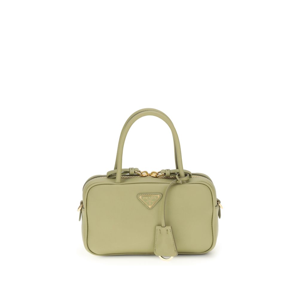 Prada Schultertasche in Bicolor aus Leder