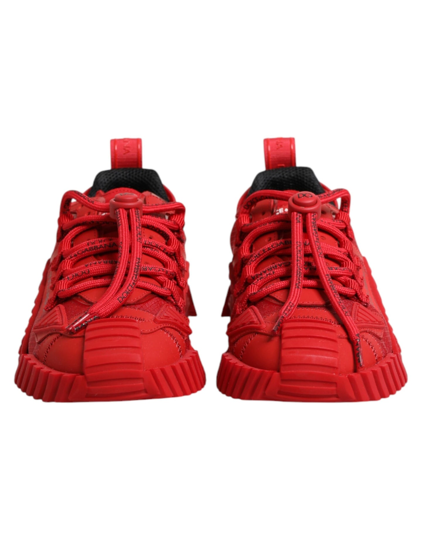 Dolce & Gabbana Rote Logo-Schnürschuhe NS1 Sneakers