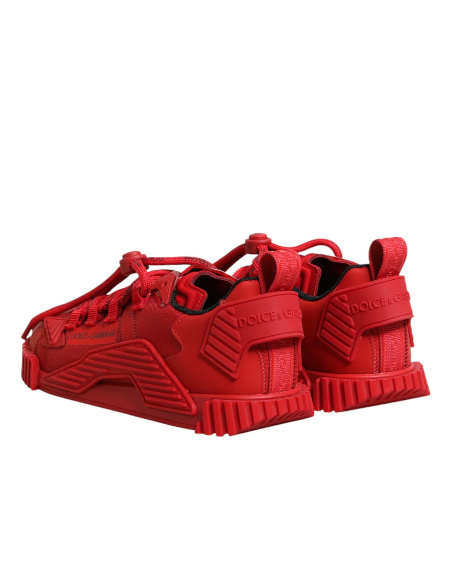 Dolce & Gabbana Rote Logo-Schnürschuhe NS1 Sneakers