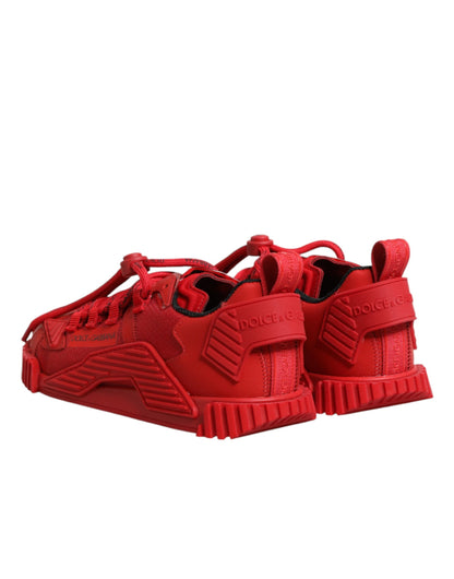 Dolce & Gabbana Rote Logo-Schnürschuhe NS1 Sneakers