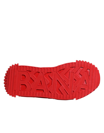 Dolce & Gabbana Rote Logo-Schnürschuhe NS1 Sneakers