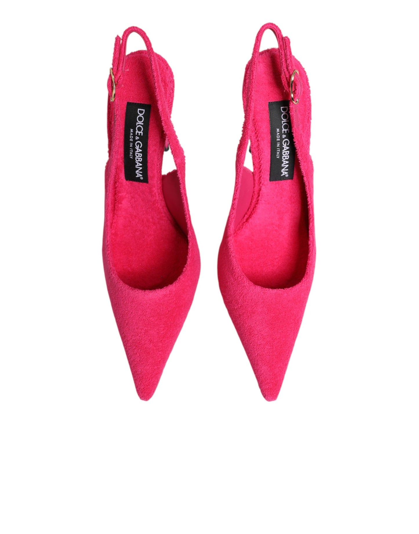Dolce & Gabbana Pinkfarbene Wildleder-High-Heels mit Slingback