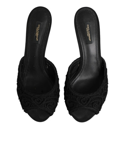 Dolce & Gabbana Ciabatte Nere Slip-On
