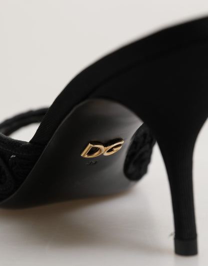 Dolce & Gabbana Ciabatte Nere Slip-On