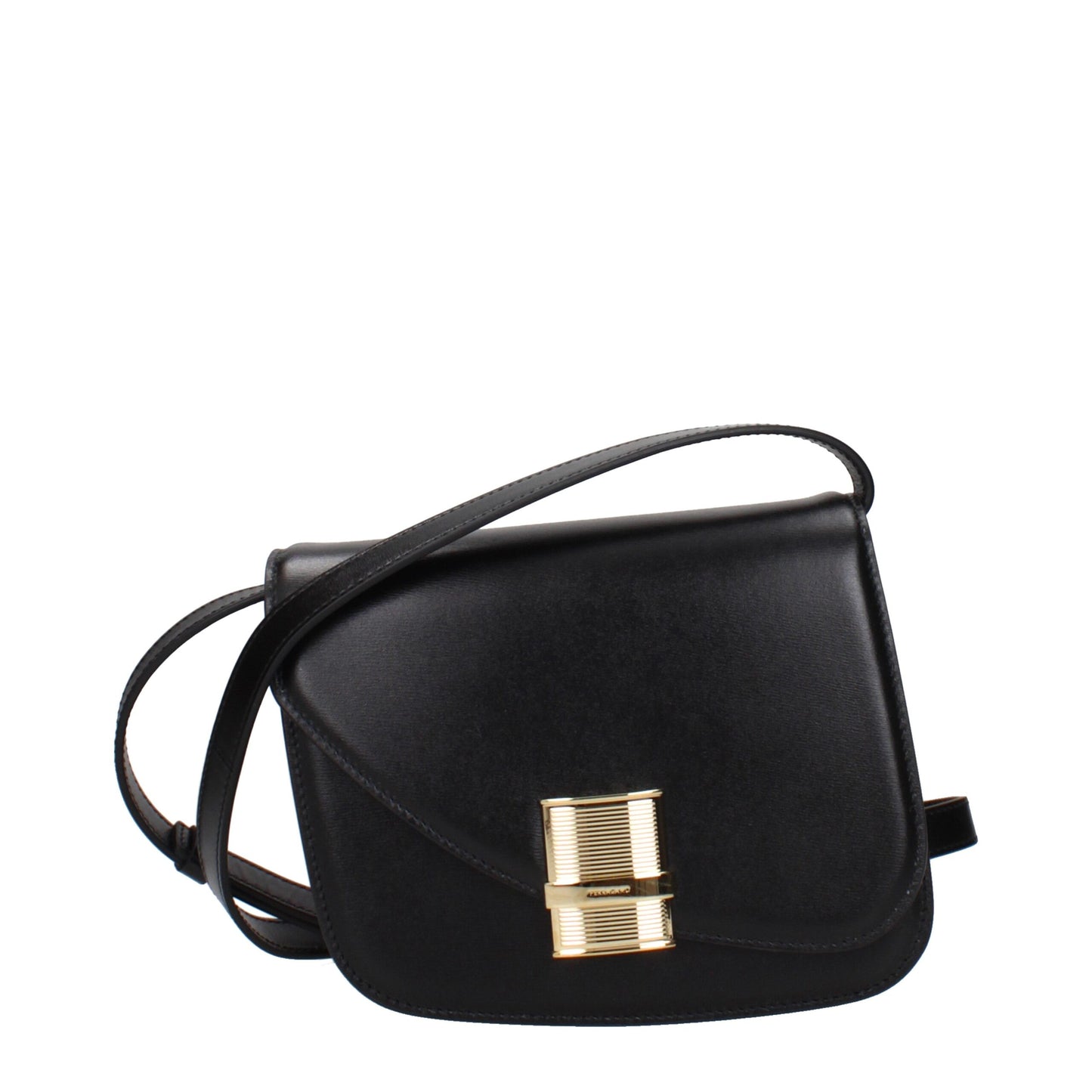 Salvatore Ferragamo Schwarze Leder Umhängetasche