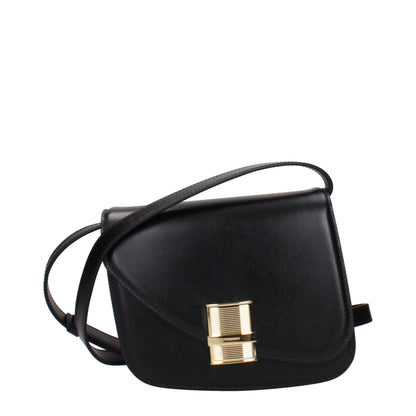 Salvatore Ferragamo Schwarze Leder Umhängetasche