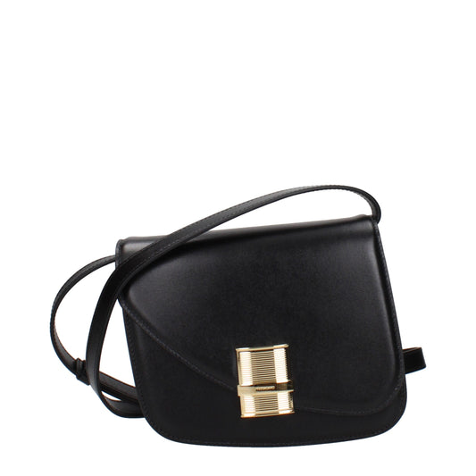 Salvatore Ferragamo Schwarze Leder Umhängetasche