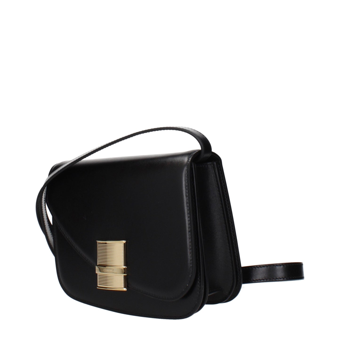Salvatore Ferragamo Schwarze Leder Umhängetasche