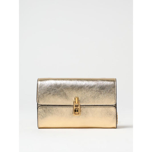 Coccinelle Goldfarbene Leder Schultertasche