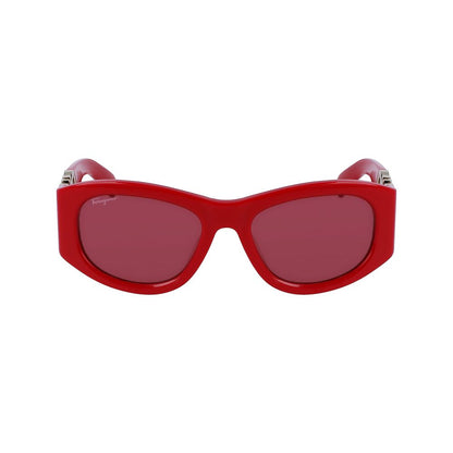Ferragamo Sonnenbrille aus mehrfarbigem Acetat