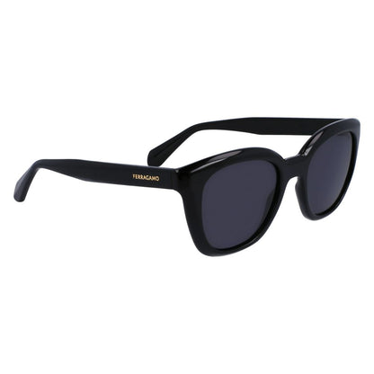 Ferragamo Schwarze Sonnenbrille aus injected Material