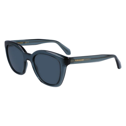 Ferragamo Sonnenbrille mit blauen Einsätzen