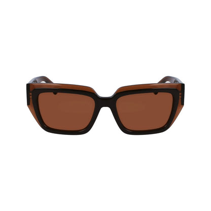 Ferragamo Braune Sonnenbrille aus Acetat