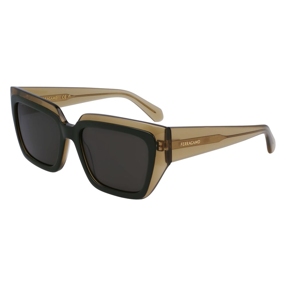 Ferragamo Zweifarbige Sonnenbrille aus Acetat