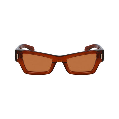Ferragamo Braune Sonnenbrille aus Acetat