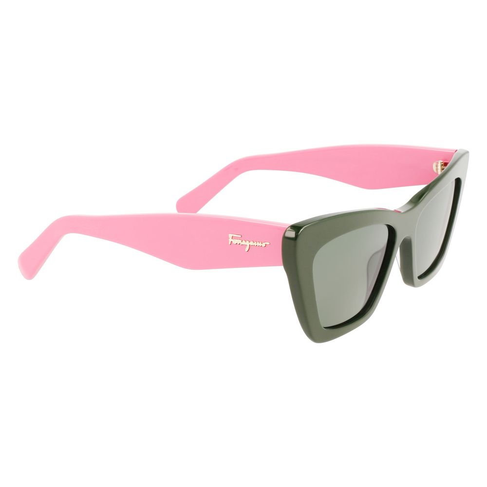 Ferragamo Zweifarbige Sonnenbrille aus Acetat