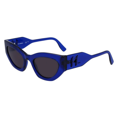 Karl Lagerfeld Sonnenbrille mit blauen Einsätzen