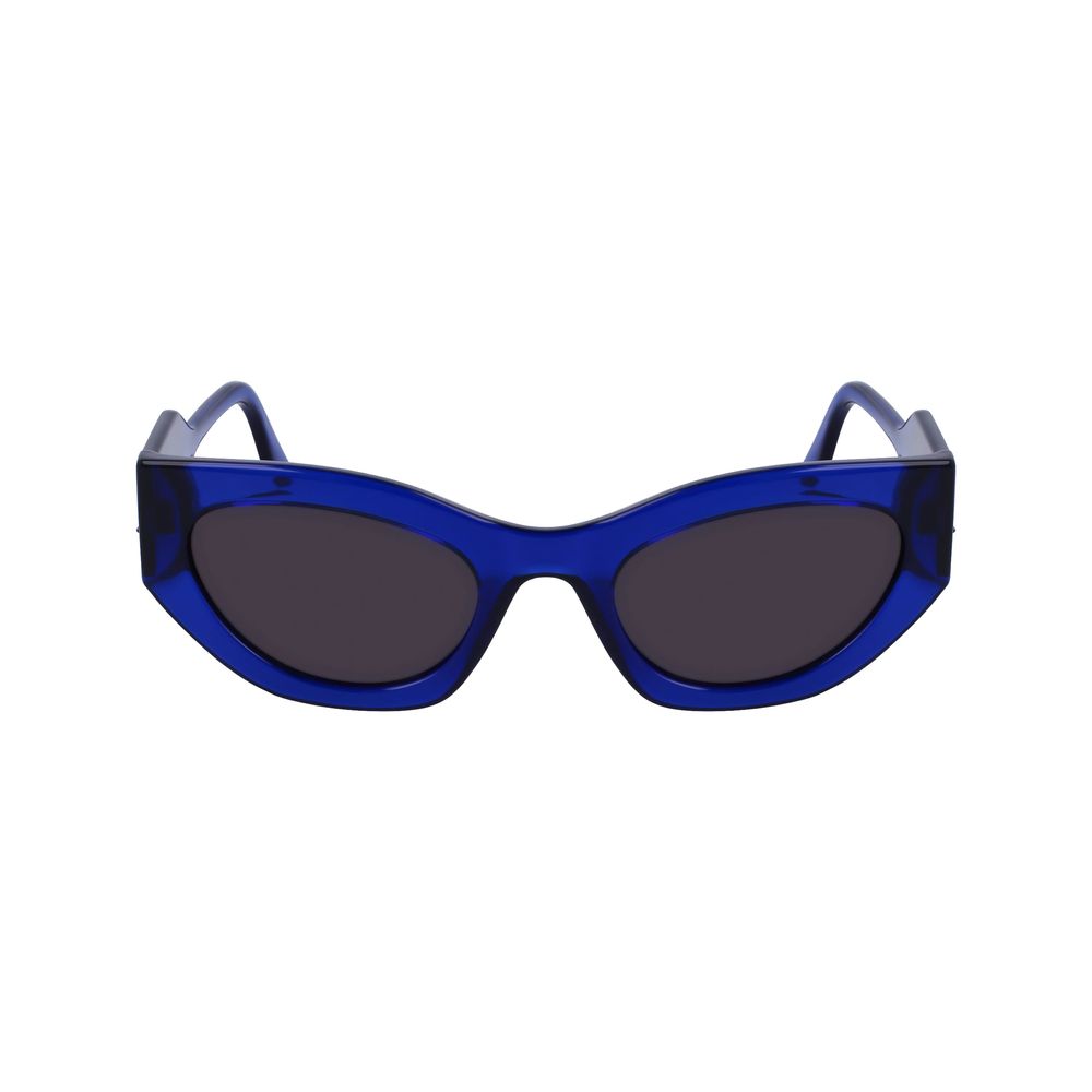 Karl Lagerfeld Sonnenbrille mit blauen Einsätzen