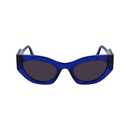 Karl Lagerfeld Sonnenbrille mit blauen Einsätzen
