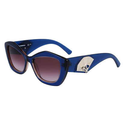 Karl Lagerfeld Blaue Sonnenbrille aus Acetat