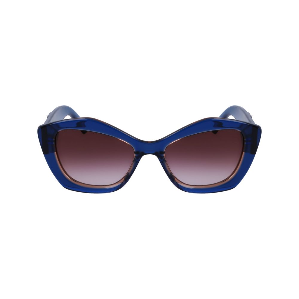 Karl Lagerfeld Blaue Sonnenbrille aus Acetat