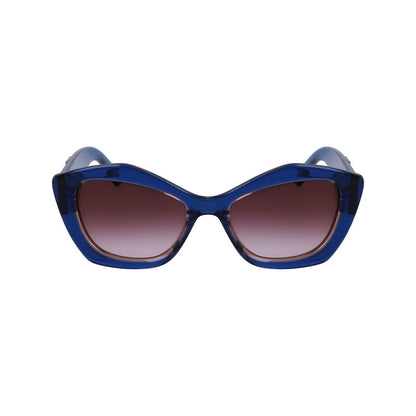 Karl Lagerfeld Blaue Sonnenbrille aus Acetat