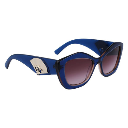 Karl Lagerfeld Blaue Sonnenbrille aus Acetat
