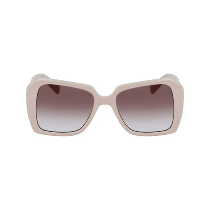 Karl Lagerfeld Weiße Sonnenbrille aus injected Material